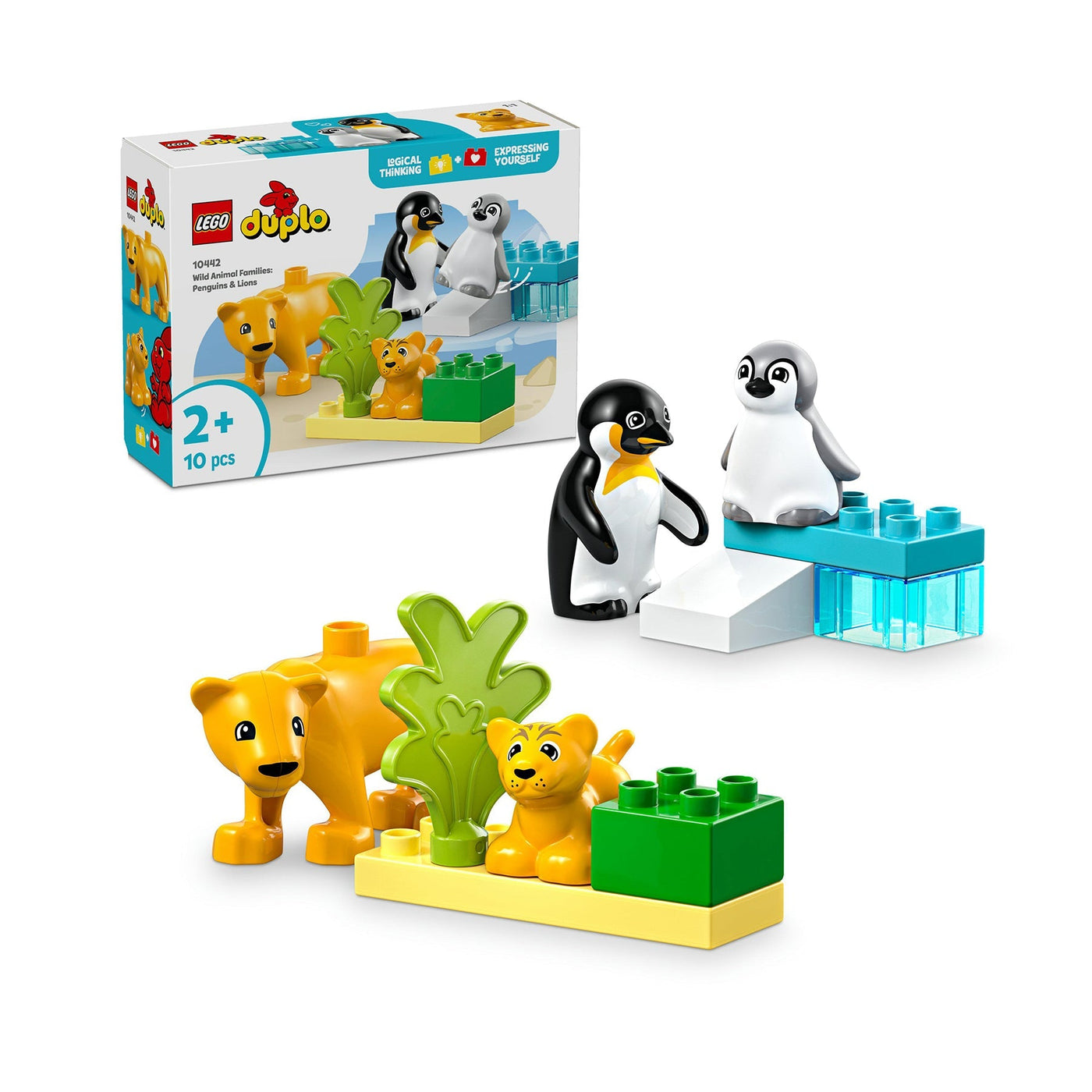 LEGO Duplo Wild Animal Families: Penguins & Lions - 10442