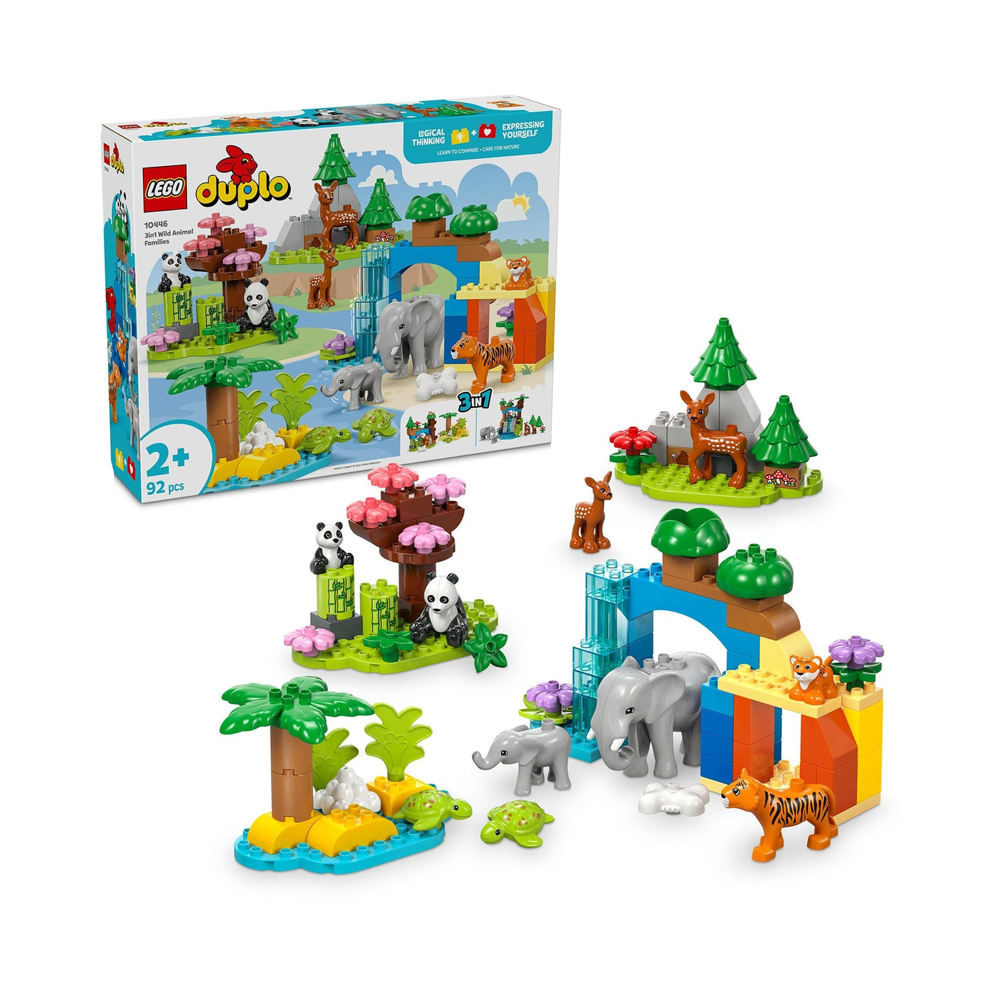 LEGO Duplo 3 in 1 Wild Animal Families - 10446