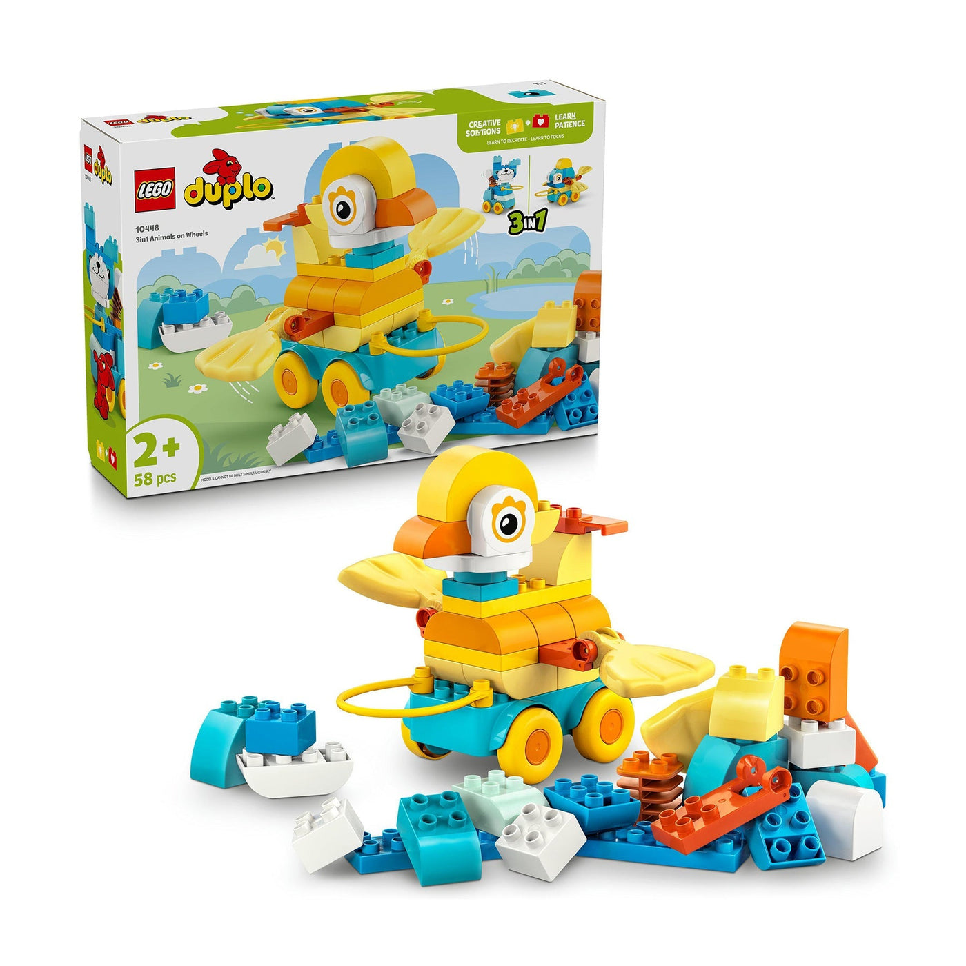 LEGO Duplo 3 in 1 Animals on Wheels - 10448