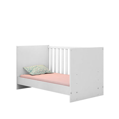 Trinity 2 in 1  Convertible Baby Cot to Bed - White