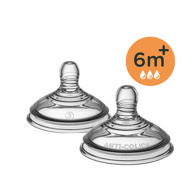 Tommee Tippee Closer to Nature 2 Medium Flow Teats 6M+