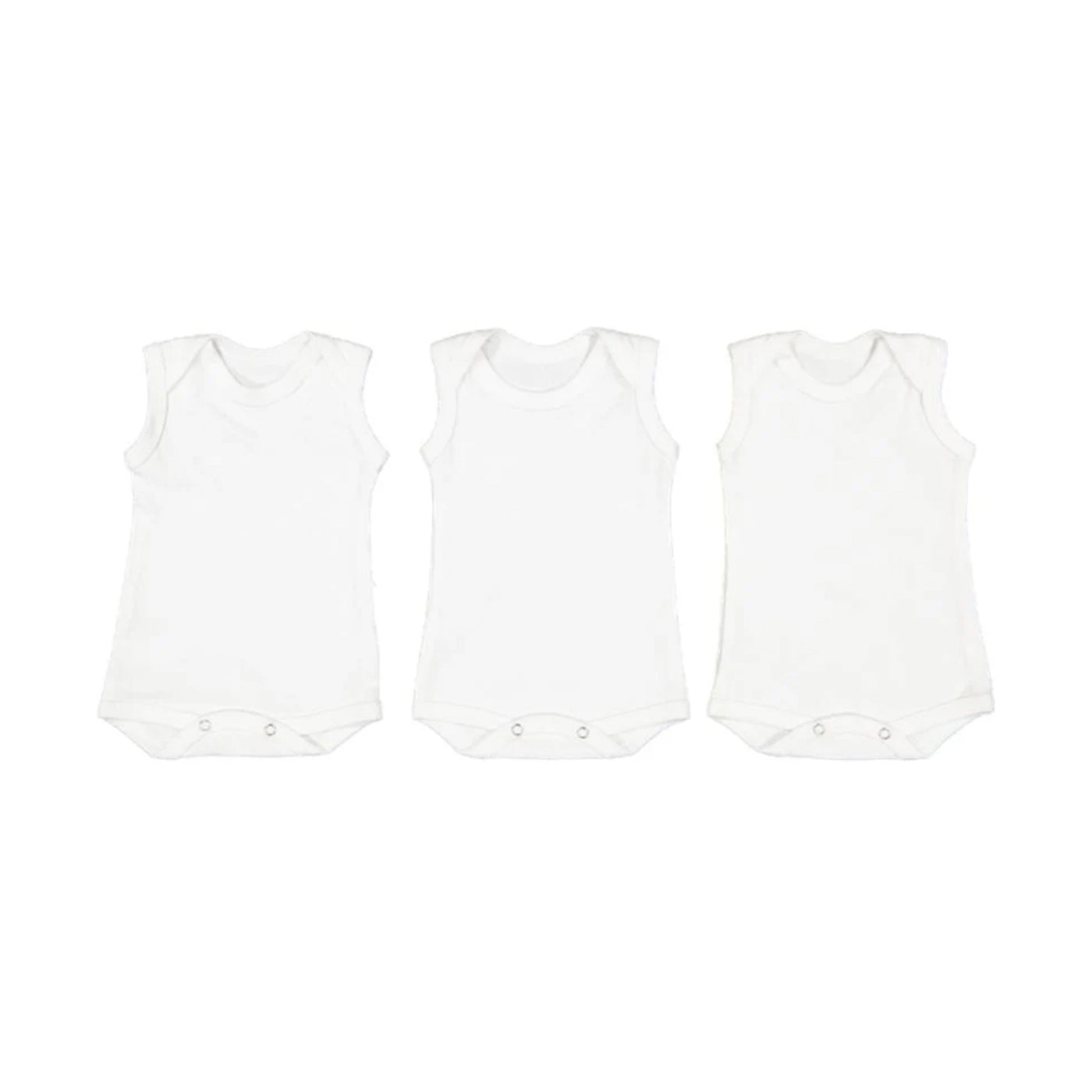 Baby Republic Babyvest Sleeveless 3 Pack - White
