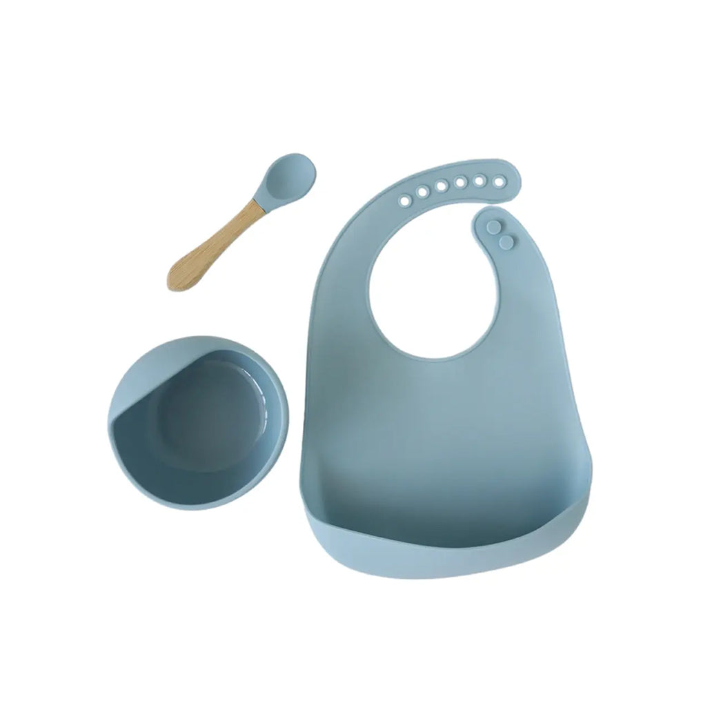 Grobaby Back To Nature 3pce Silicone Tableware Set