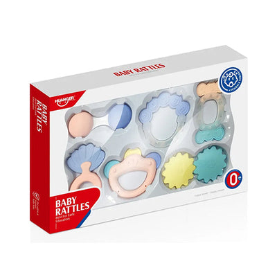 HE0114 - Baby Rattle 6PC Pestle Colour