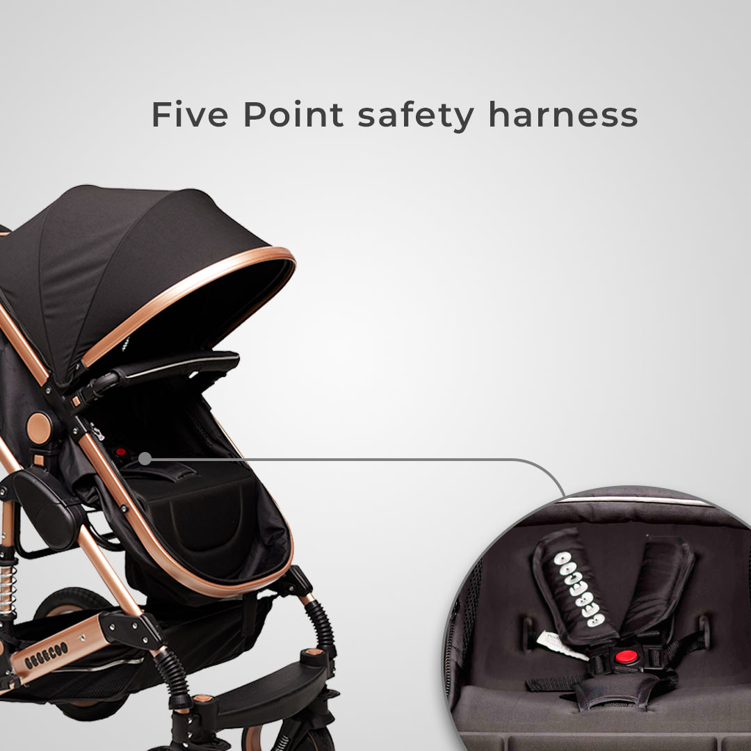 Bee Black & Gold Travel System