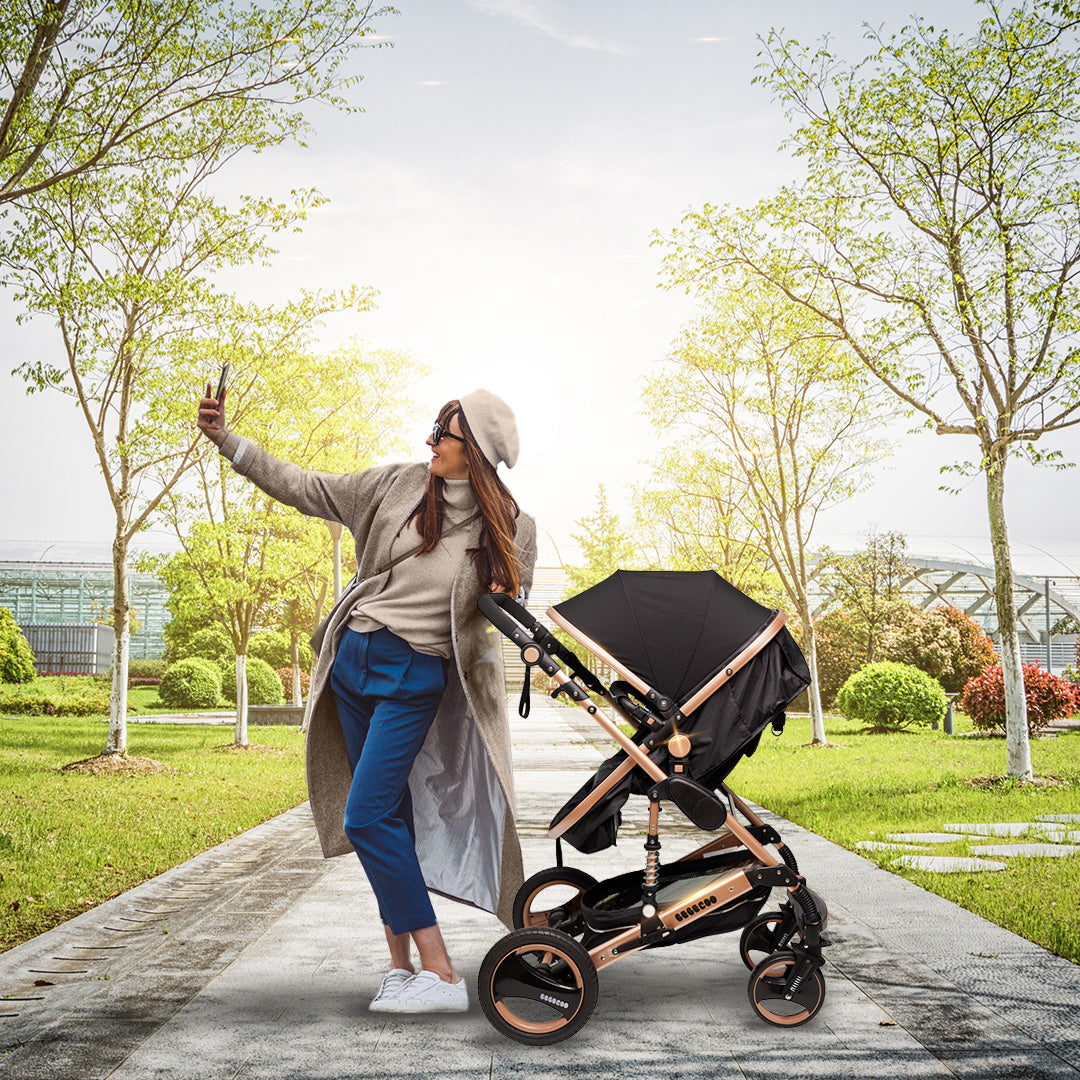 Bee Black & Gold Travel System