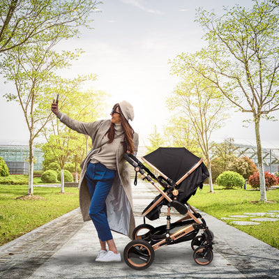 Bee Black & Gold Travel System