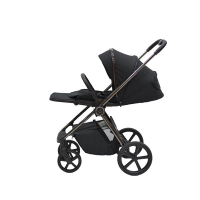 Bella III Black Stroller & Carry Cot 2 IN 1 Travel System
