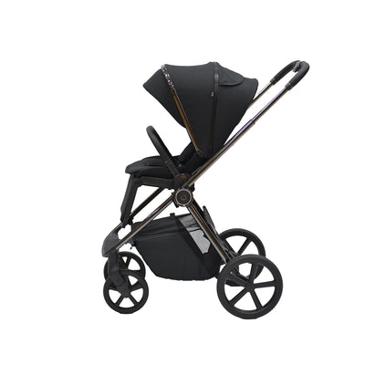 Bella III Black Stroller & Carry Cot 2 IN 1 Travel System
