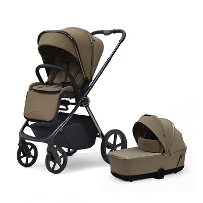 Bella III Mocca Stroller & Carry Cot 2 In 1 Travel System