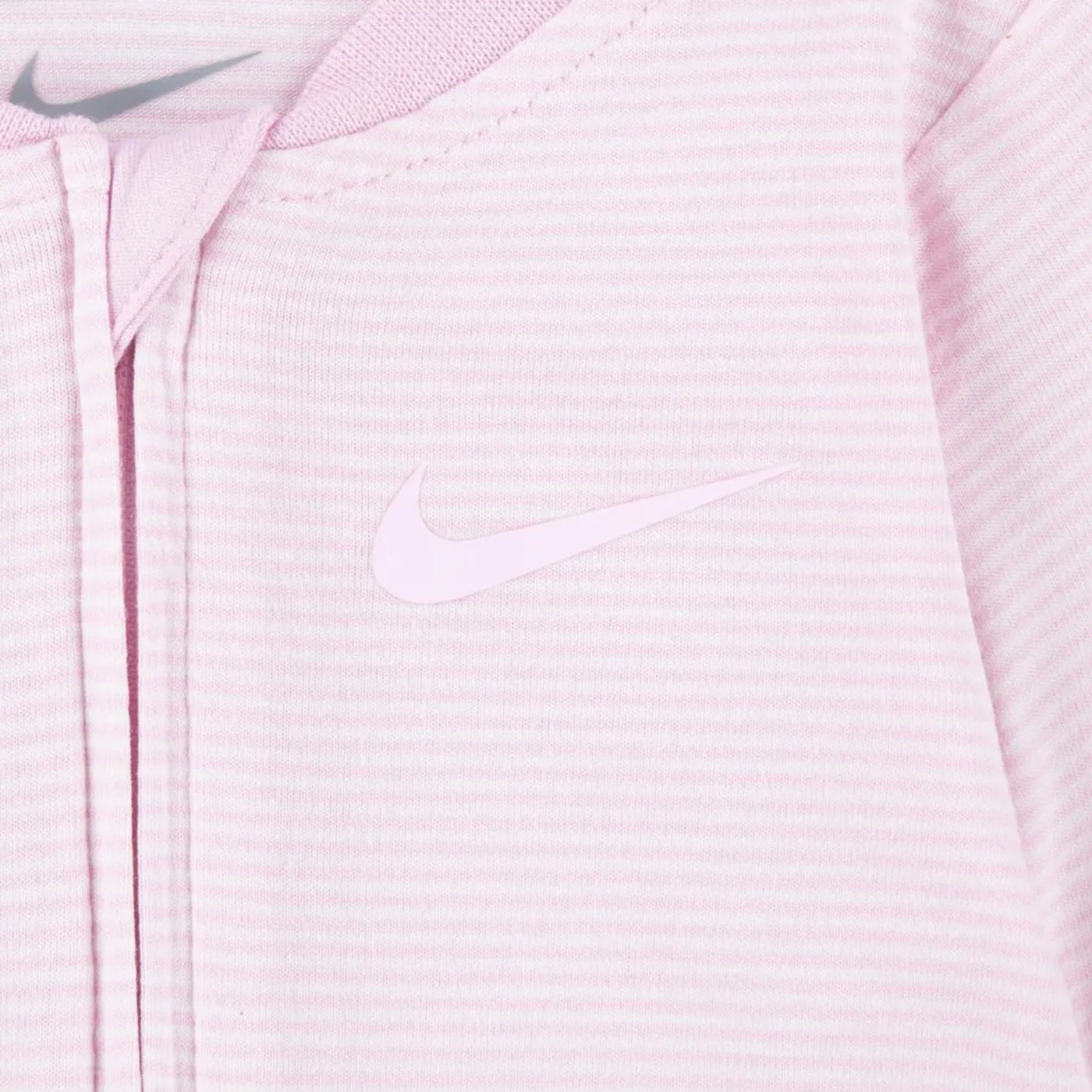 Nike Striped Footed Coverall - Pink Foam