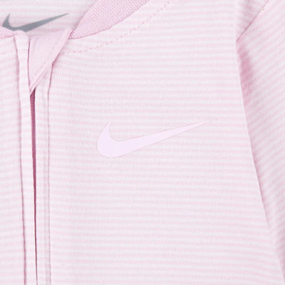 Nike Striped Footed Coverall - Pink Foam