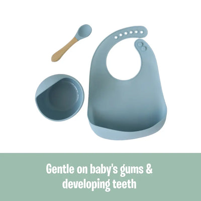 Grobaby Back To Nature 3pce Silicone Tableware Set