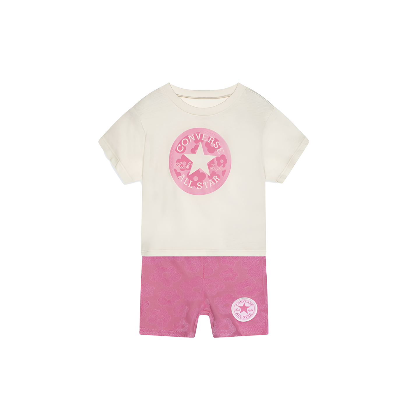 CNVG Converse Chuck Patch Tee & Biker S - Oops Pink