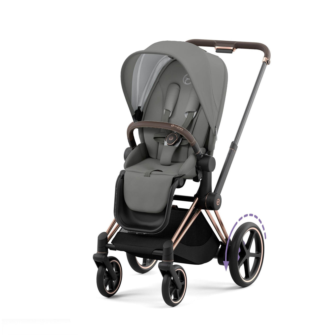 e-PRIAM Gen 4 Gold Frame with Soho Grey Seat Pack