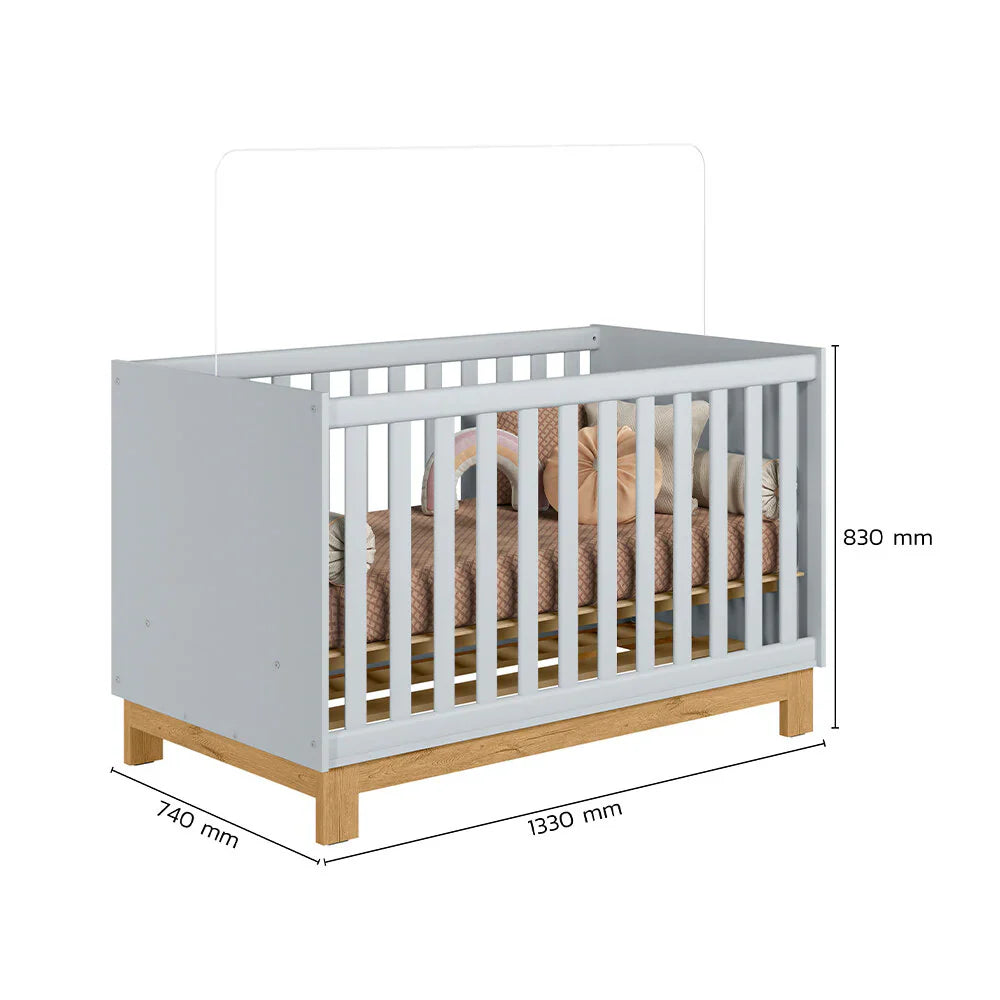 Luan 2 IN 1 Convertible Baby Cot to Bed