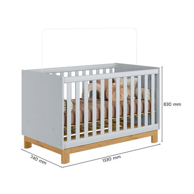Luan 2 IN 1 Convertible Baby Cot to Bed
