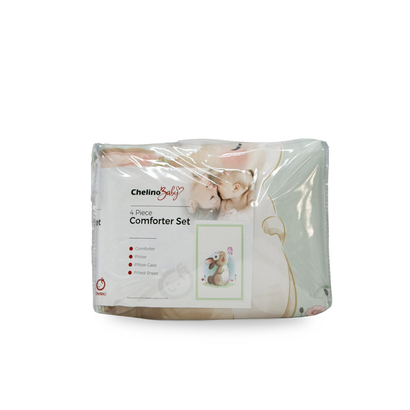 Comforter 4 Piece Cot Set - Bunny