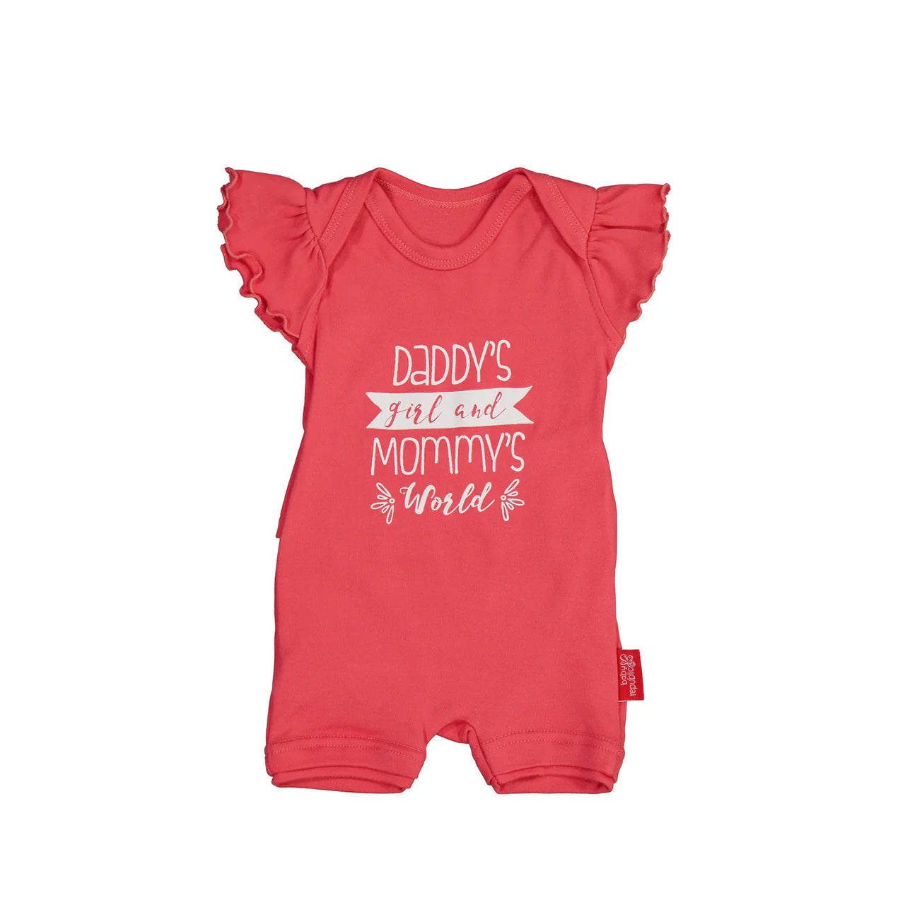 Baby Republic Daddy's Girl and Mommy's World - Coral