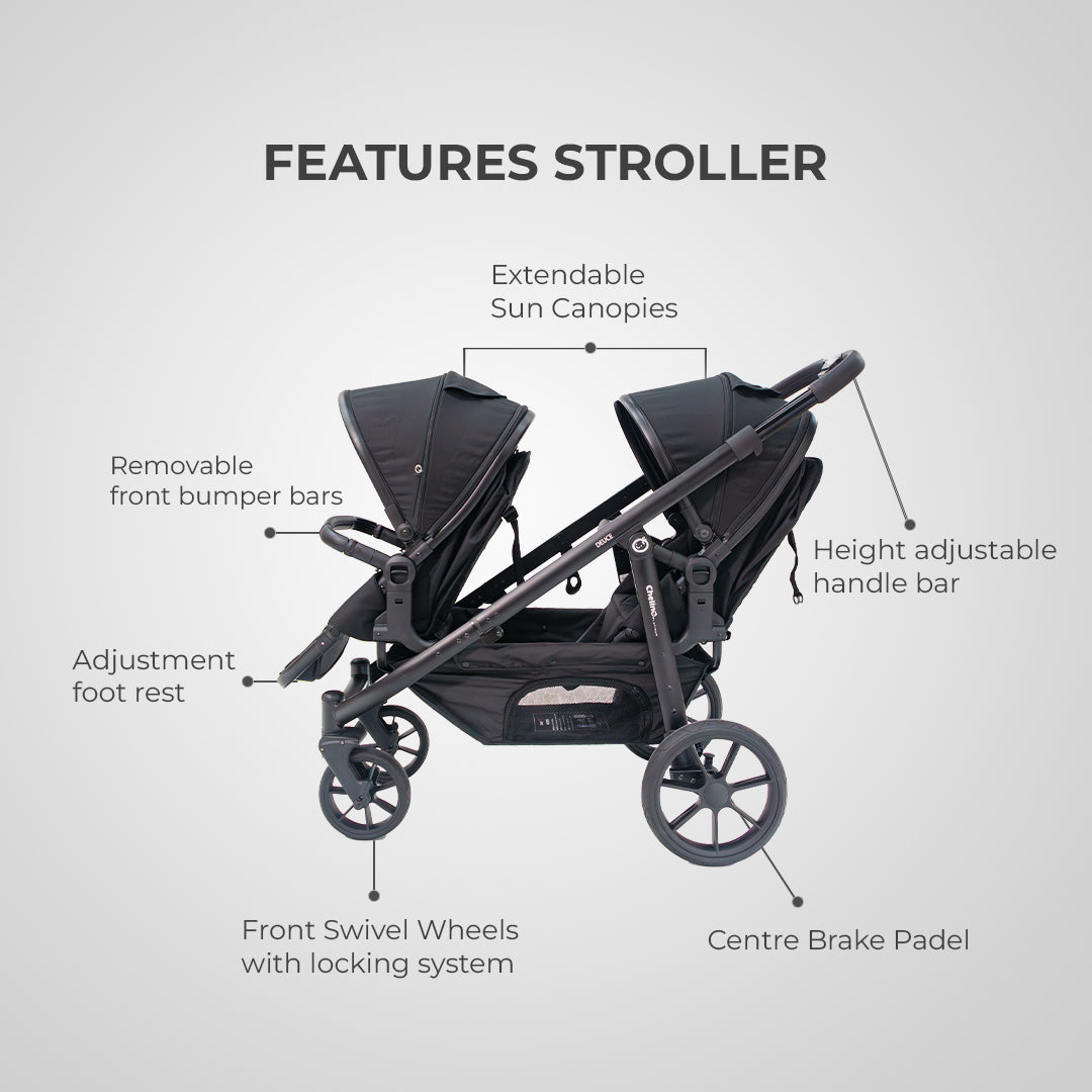 Deuce Twin 6 IN 1 Travel System