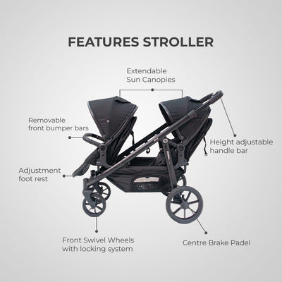 Deuce Twin 8 IN 1 Travel System
