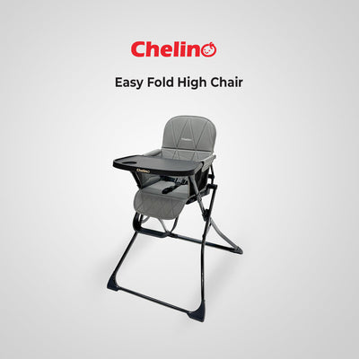 Easy Fold High Chair - Dark Grey