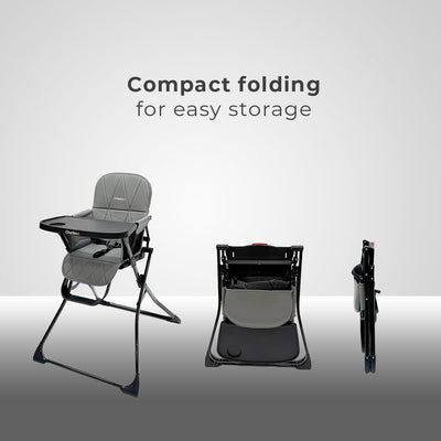 Easy Fold High Chair - Dark Grey