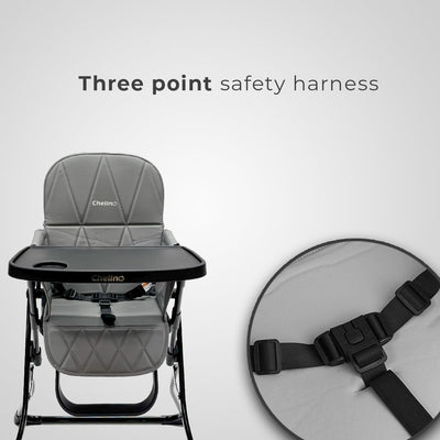 Easy Fold High Chair - Dark Grey