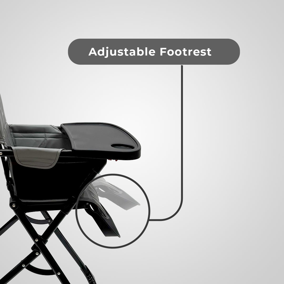 Easy Fold High Chair - Dark Grey