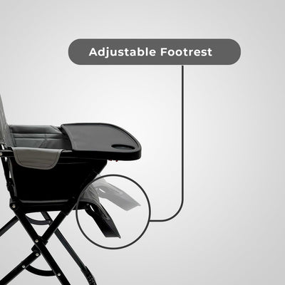 Easy Fold High Chair - Dark Grey