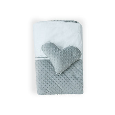 Grey & White Selina Cot Bedding Set