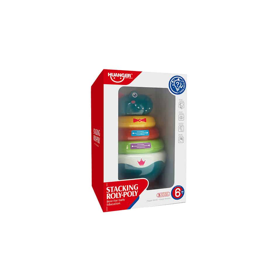 HE0298 - Stacking Roly Poly Dinosaur