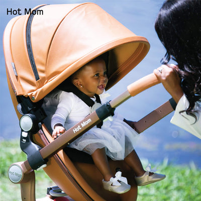 HotMom Cocoon White Stroller