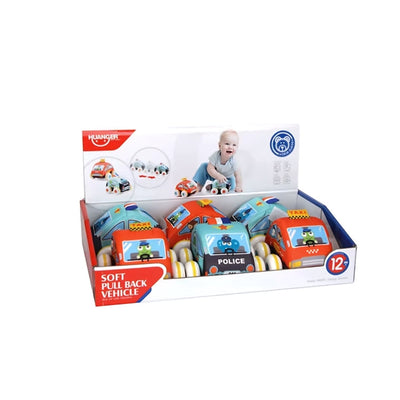 HE0254 Soft Pull Back Vehicle - Singles Large