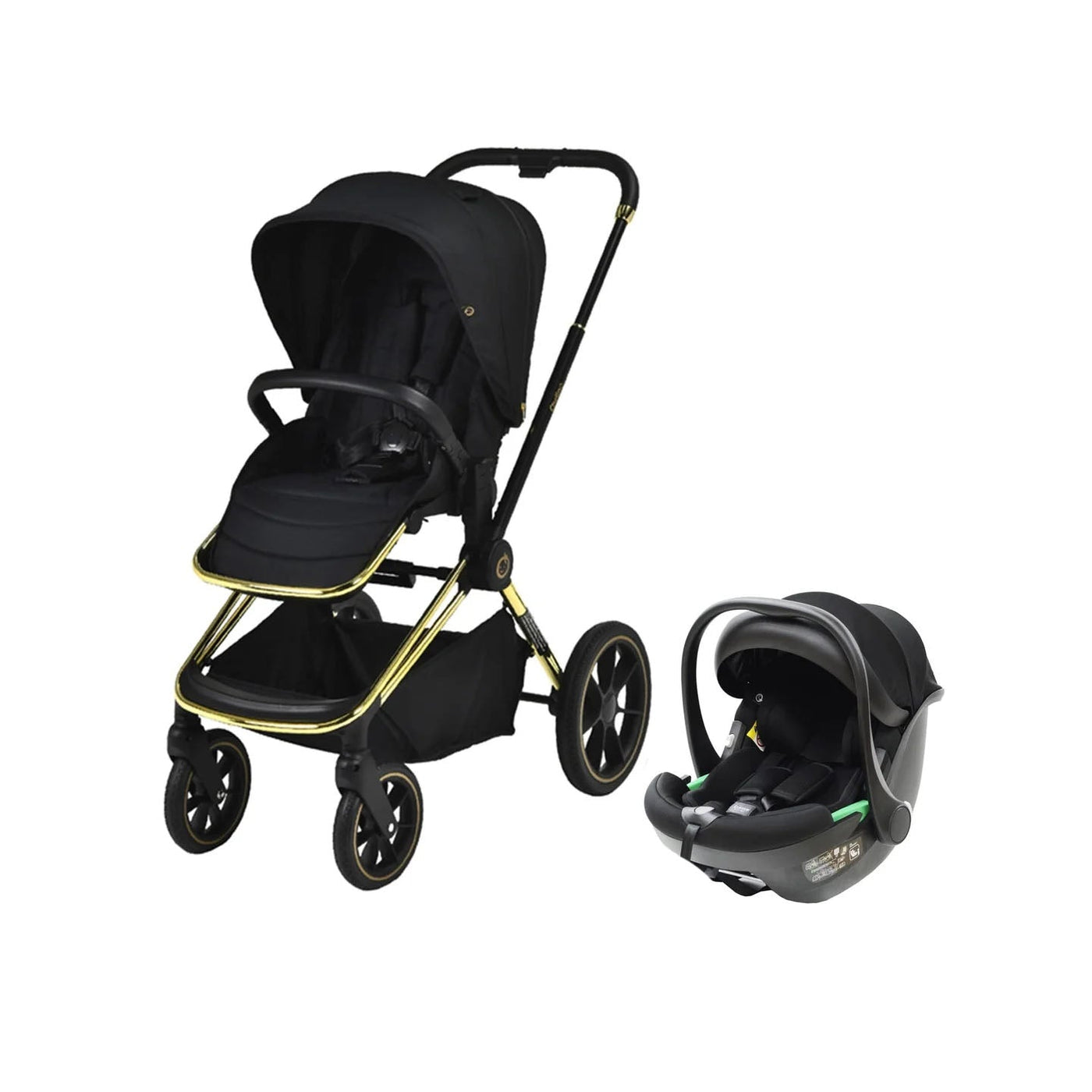 Maverick 2 in 1 Yellow Gold & Black Travel System