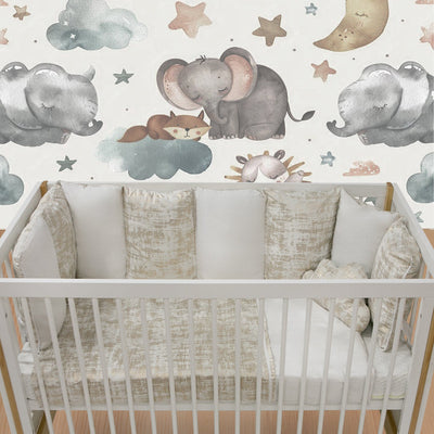 Plush Designer 5 Piece Set - White & Gold Foil