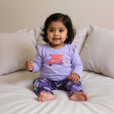 Nike Kids Fresh Cut Bodysuit Legging - Purple