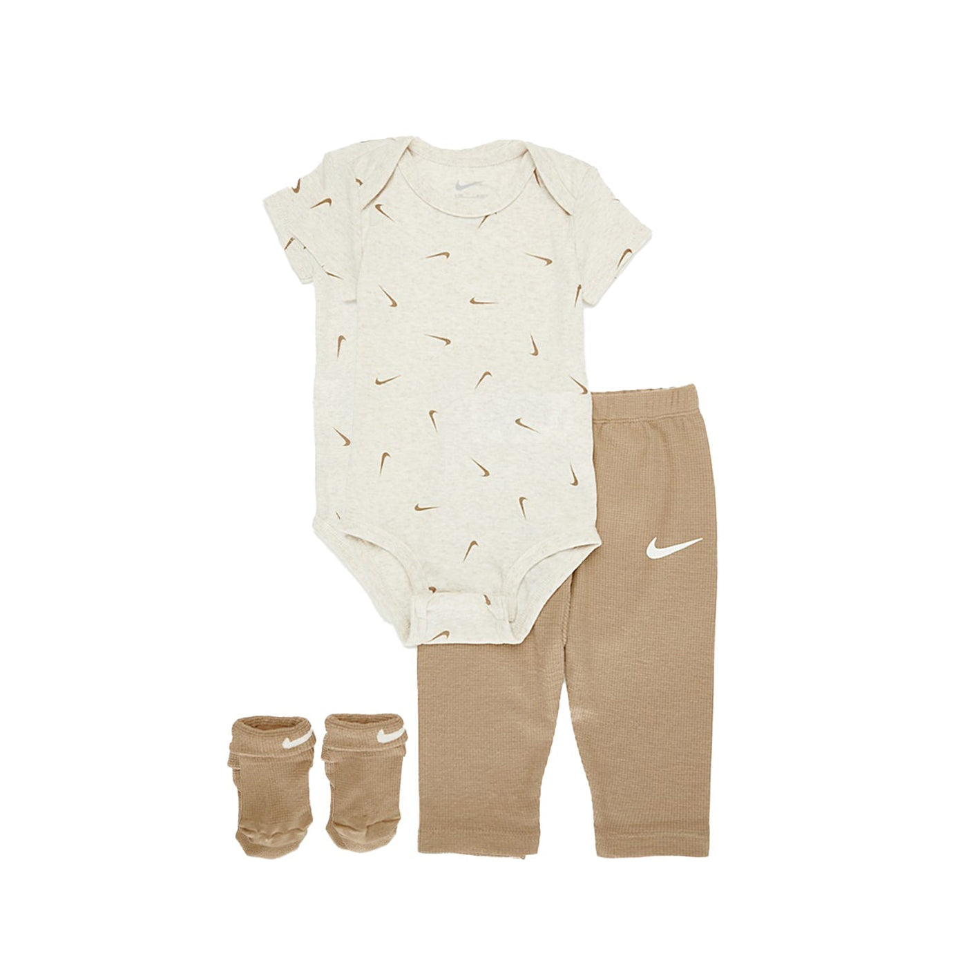 Nike NHN 3 Piece Bodysuit & Waffle Pant - Hemp