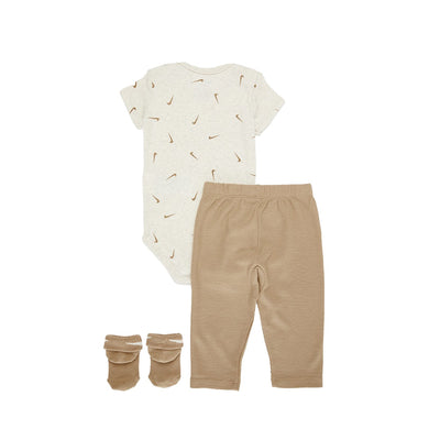 Nike NHN 3 Piece Bodysuit & Waffle Pant - Hemp