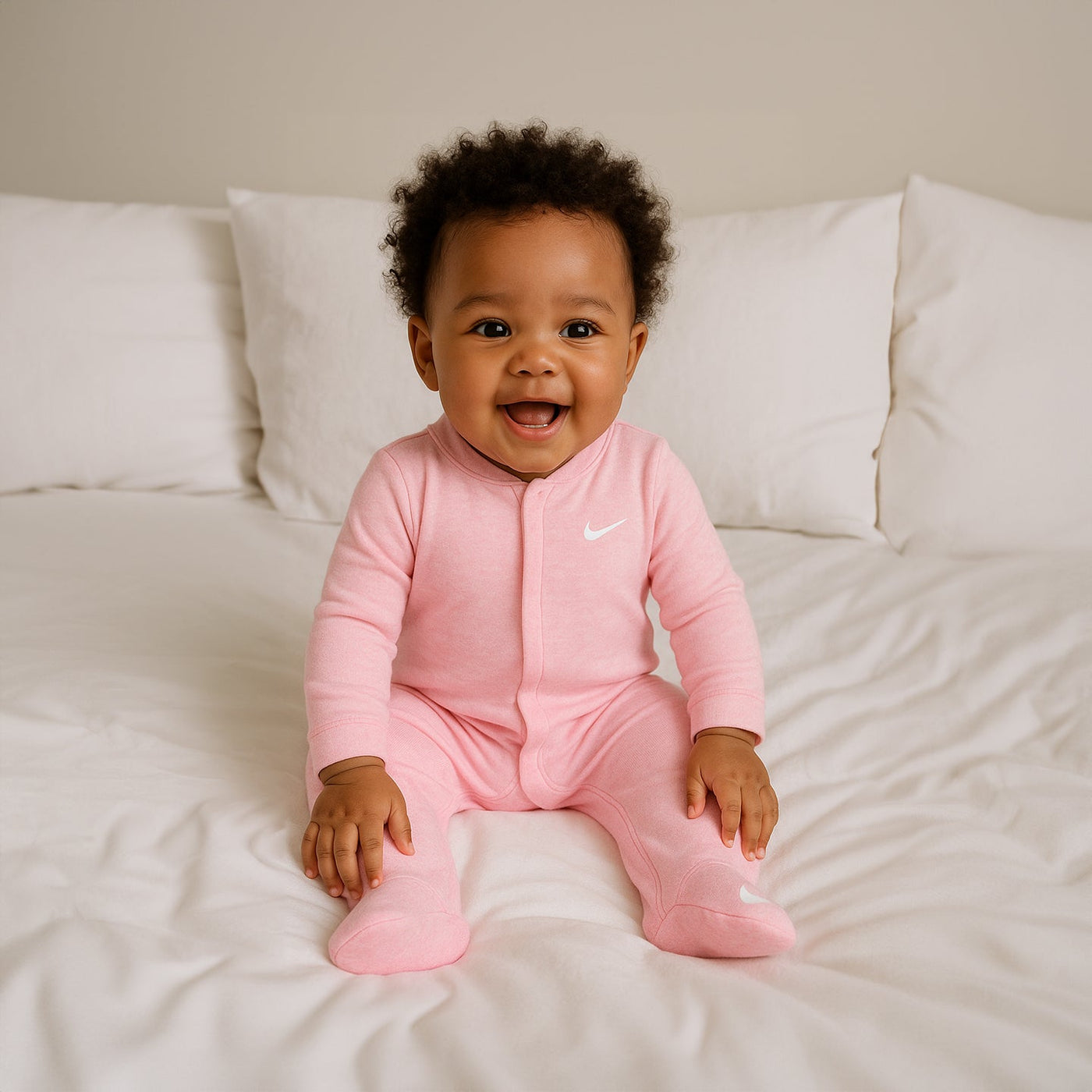 Nike Baby Essent Pointelle Coverall - Pink Foam Heather