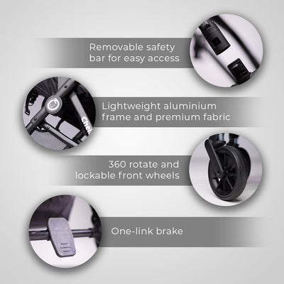Onida Flex II Black Travel System