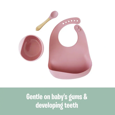 Grobaby Back To Nature 3pce Silicone Tableware Set