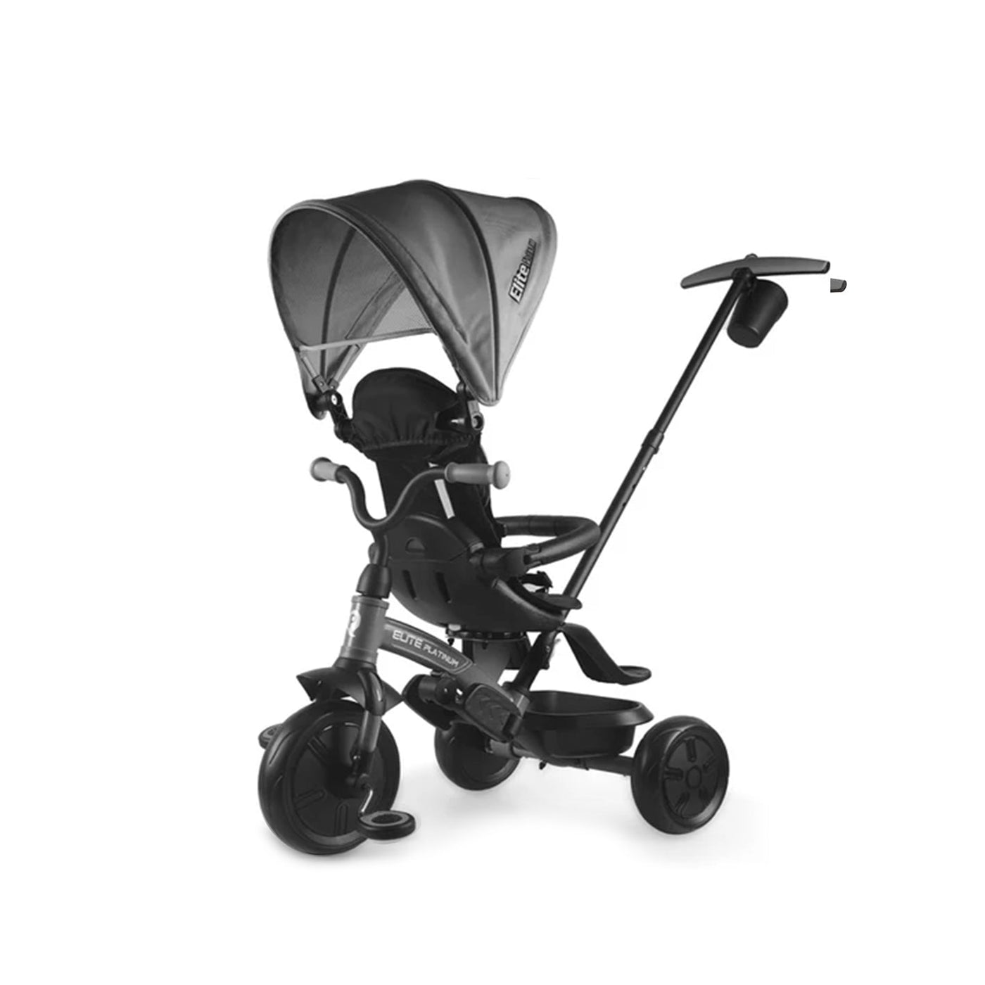 QPlay Elite Platinum Tricycle W/Reversing Seat Grey