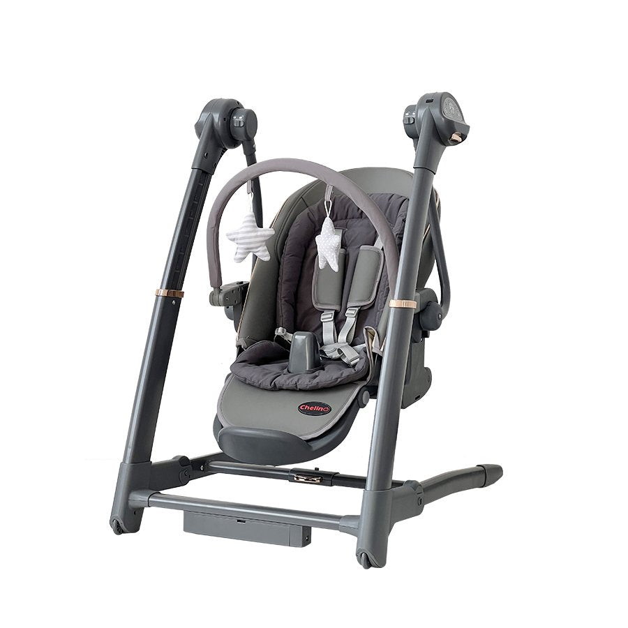 Royal 3 in 1 Swing and High Chair - Grey