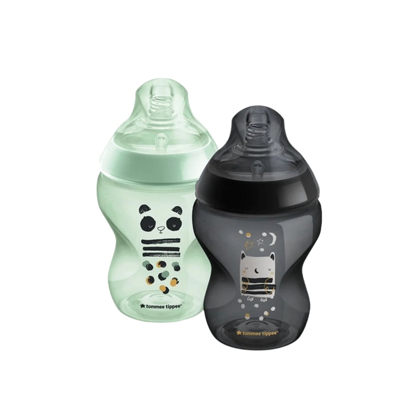 Tommee Tippee Closer To Nature Decorated Baby Bottles Boy 340Ml 2Pk 3M+
