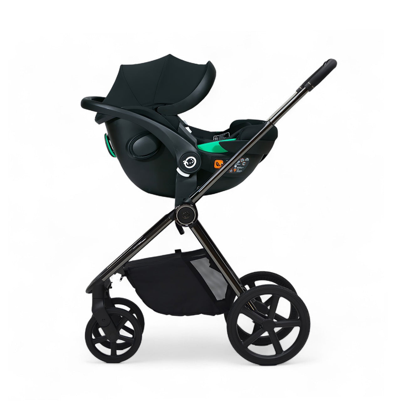 Bella III Black Stroller & Tulip i-Size Car Seat 2 In 1 Travel System