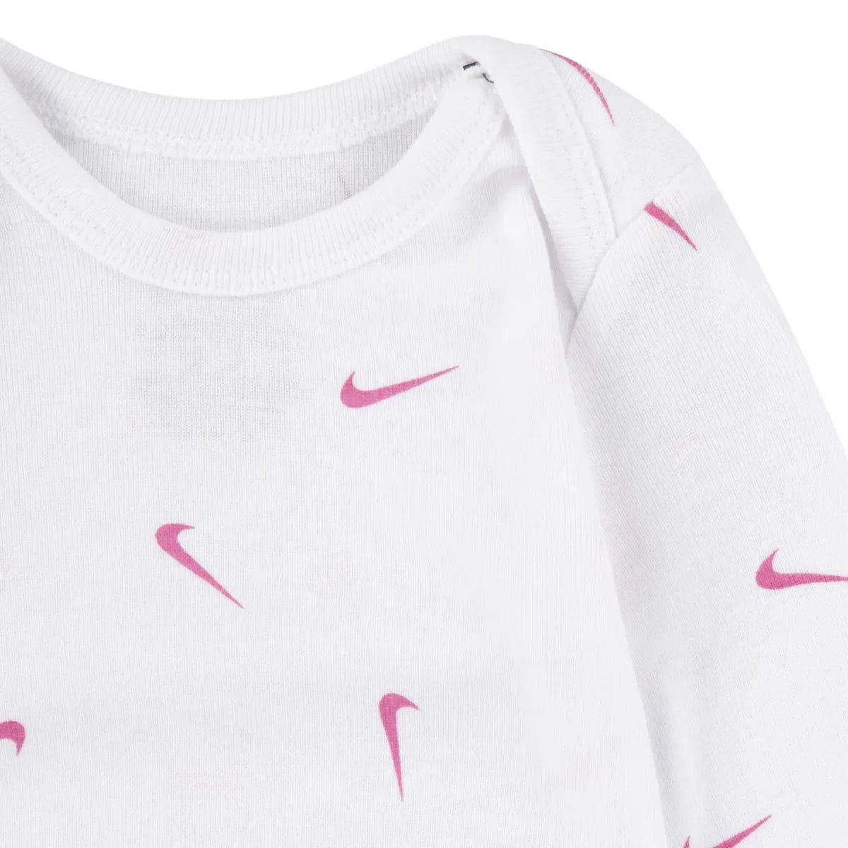 Nike Baby Long Sleeve 3 Pack - White Playful Pink