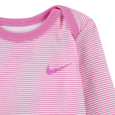 Nike Baby Long Sleeve 3 Pack - White Playful Pink