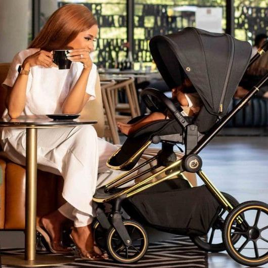 Maverick 2 in 1 Yellow Gold & Black Travel System
