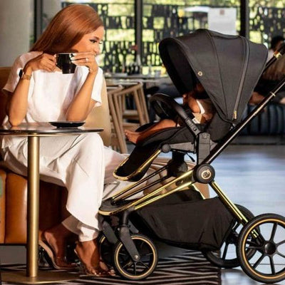 Maverick 2 in 1 Yellow Gold & Black Travel System